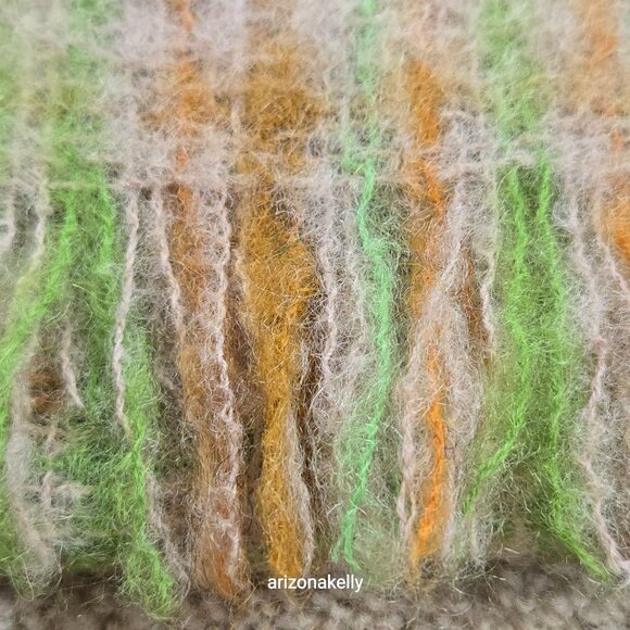 Vintage PERFECT Mohair Wool Scarf Retro London Bermuda - Picture 9 of 10